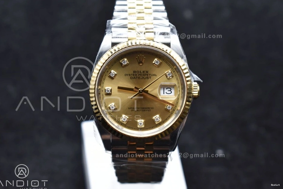 YG Best Steel SS YG 1:1 Clean 904L 126233 Jubilee Dial Diamonds VR3235 Edition DateJust 36 on Bracelet 0412
